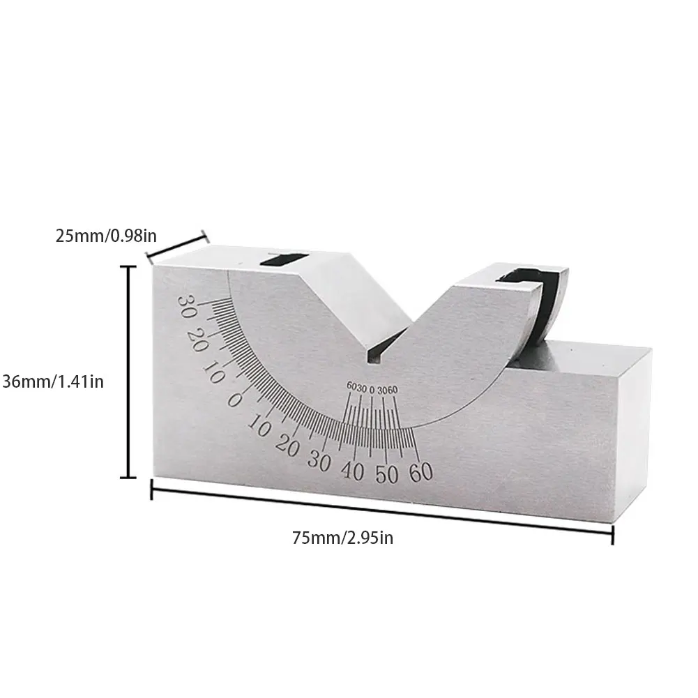 

Adjustable Angle Gauge 90Adjustable High Precision For Milling Lathe With Wrench For Grinder Milling Machine Measuring Tools