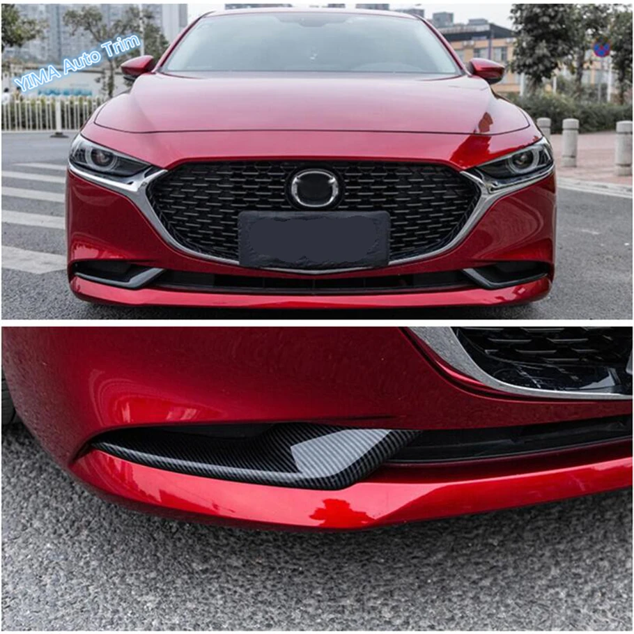 

Lapetus Auto Styling Front Face Fog Lights Foglight Lamp Eyelid Eyebrow Panel Cover Trim Fit For Mazda 3 2019 - 2022 ABS Chrome