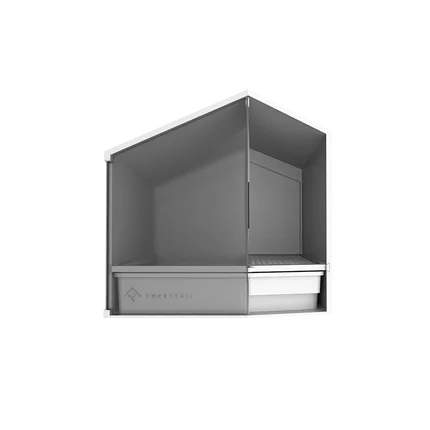 

Small House Cat Sandbox Semi-closed Toilet Deodorizer Dung Basin