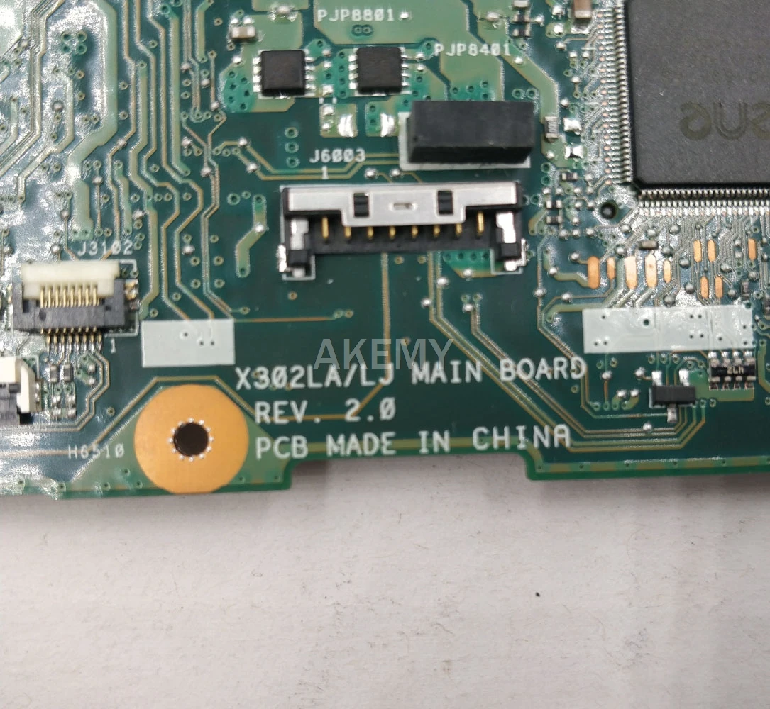 Материнская плата Akemy X302LJ MAIN_BD._ 4G/I5-5200U/AS GT920M V2G 90NB07V0-R00020 для ASUS X302LA 100%