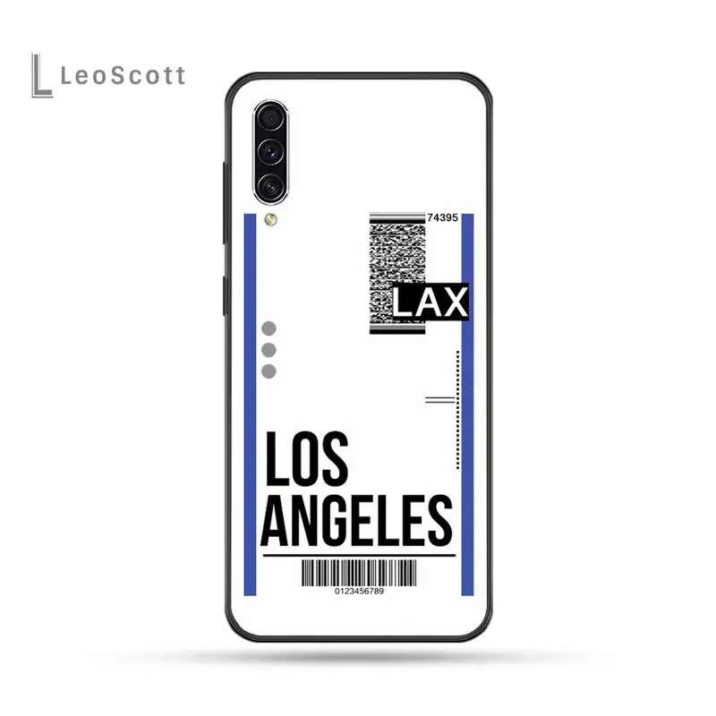 

Air ticket Phone Case For Samsung Galaxy M10 20 30 A 40 50 70 71 6S A2 A6 A9 2018 J7 CORE PLUS STAR S10 5G C8