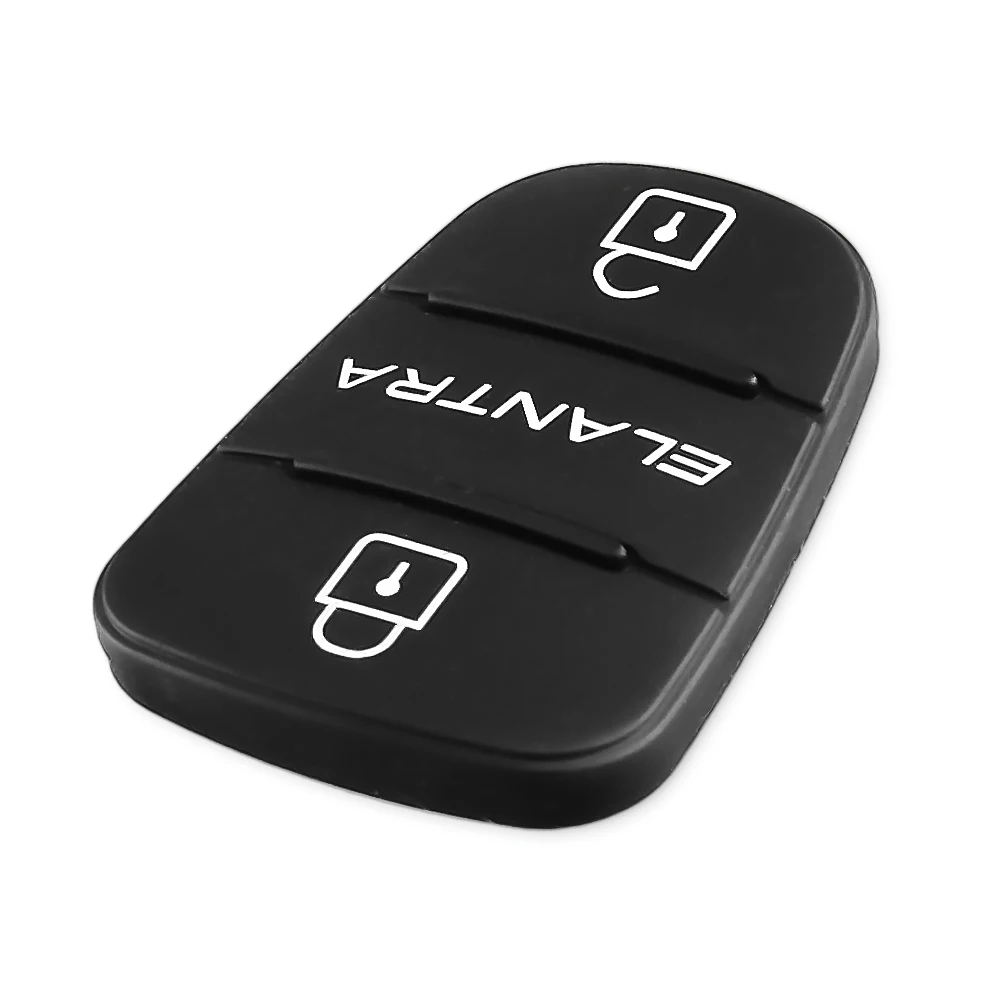 KEYYOU 10X 3 Button Rubber Pad Flip Car Key Case Shell For Hyundai Accent I30 IX35 Solaris Elantra Hold Kia K2 K5 RIO Verna | Автомобили и