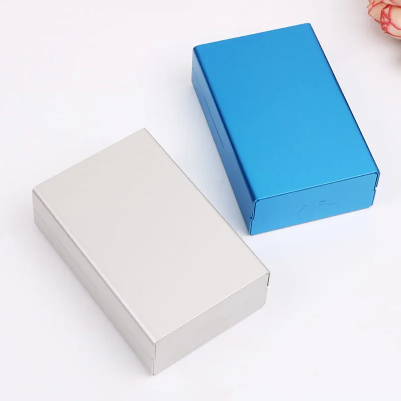 Чехол для сигарет 1 шт. новинка ультра тонкий модный чехол тонкая металлическая