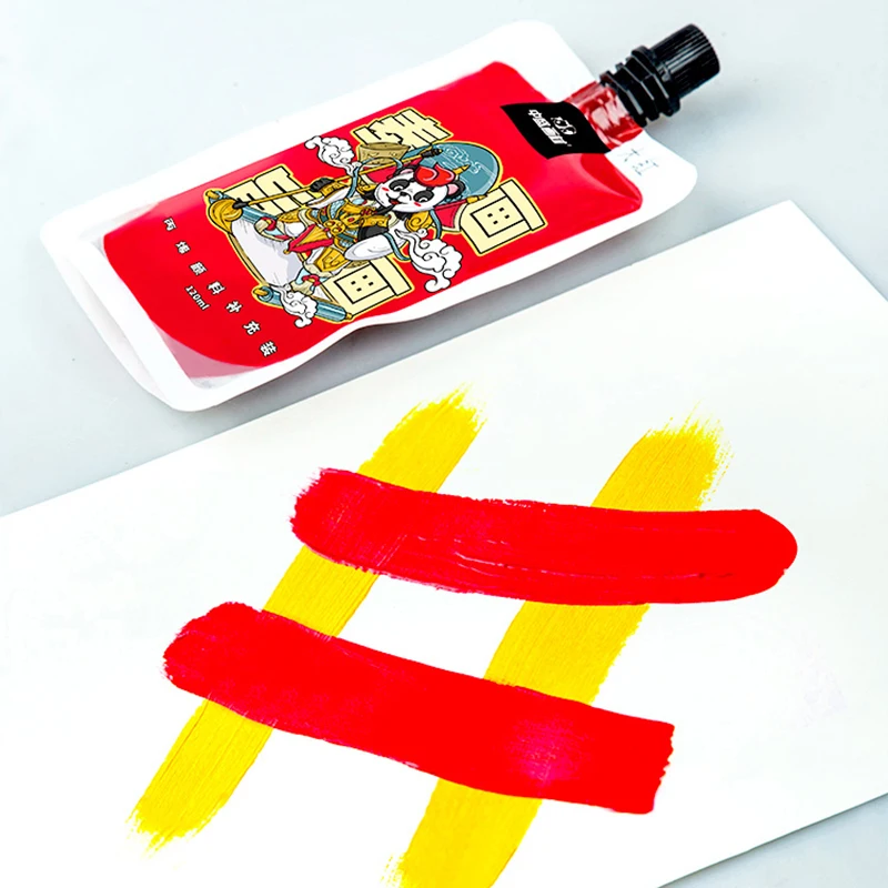 Профессиональные акриловые краски 120 мл пигмент для рисования художественной