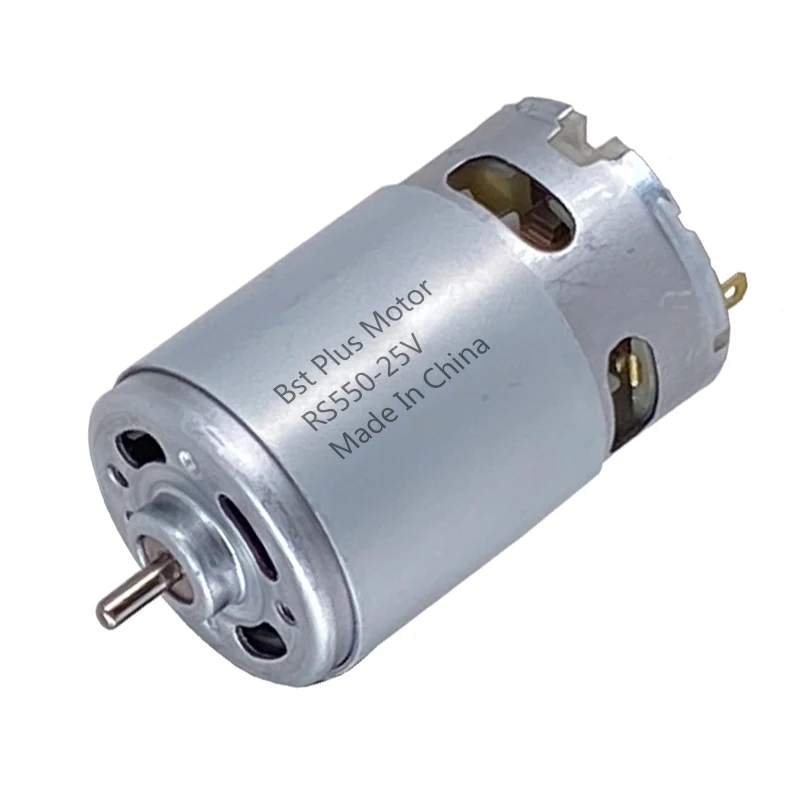 

RS550 12V/16.8V/18V/21V/24V/25V 19500 RPM DC Motor for Electric Drill / Screwdriver