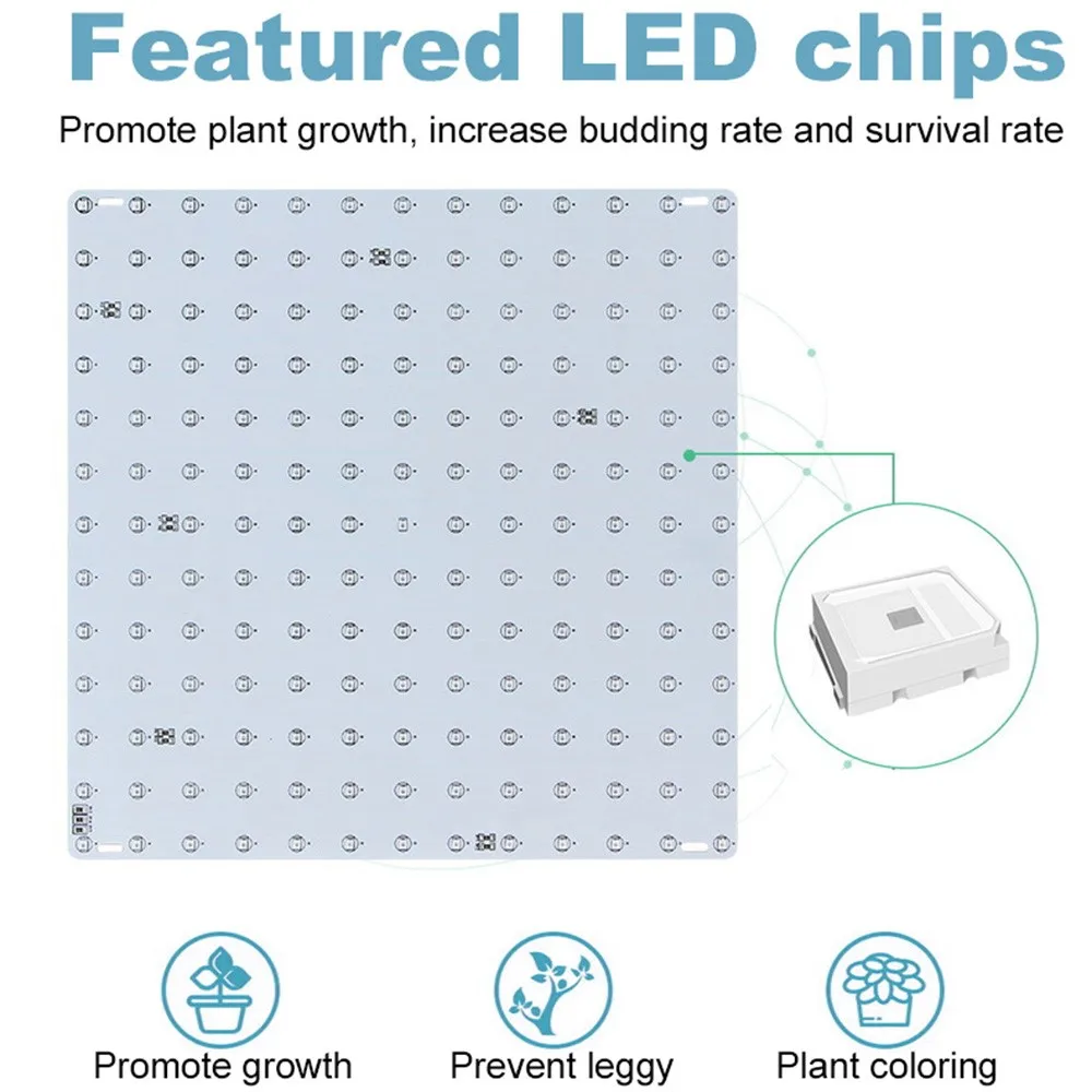 

LED Grow Light Phytolamp For Plants Lamp Beads Growth Lighting Full Spectrum Hydroponics Plant Growing Panel Lamp for Seedling