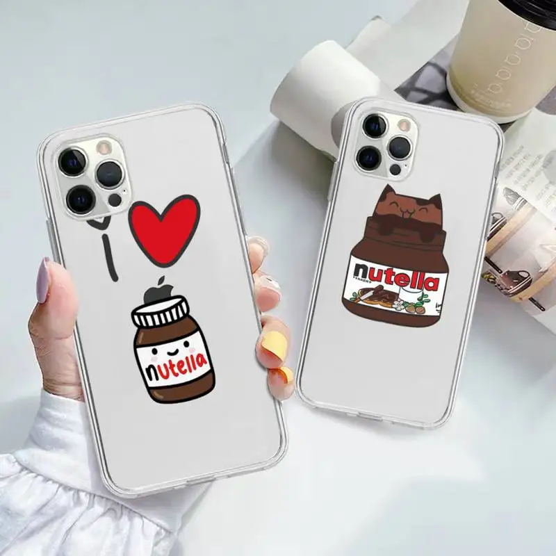 

Luxury Food Nutella Phone Case for iPhone 11 12 13 mini pro XS MAX 8 7 6 6S Plus X 5S SE 2020 XR case
