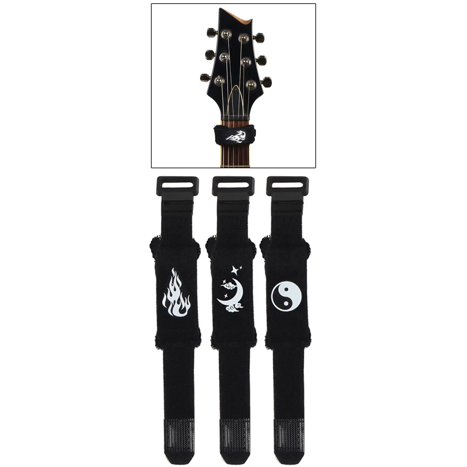 Base Guitar String Mute Dampener Fretboard Muting for 4-String 6-String Acoustic Electric Classic Accessories | Спорт и развлечения