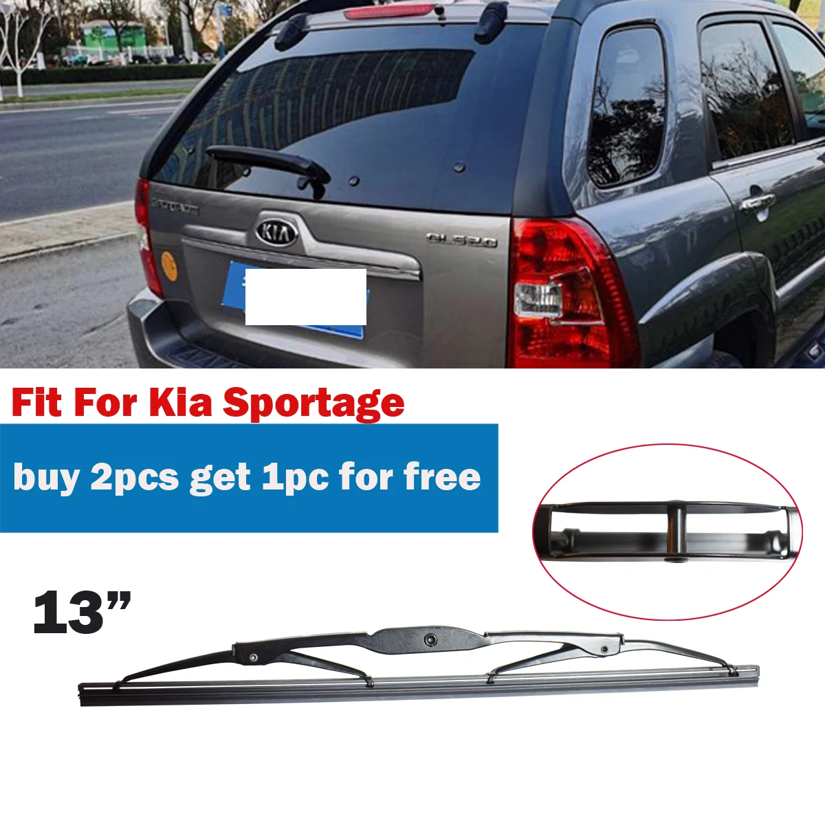 

1PC Car Rear Wiper Blade 13" Windscreen Windshield Hybrid Auto Accessories Fit For Kia Sportage YC102009-sportage