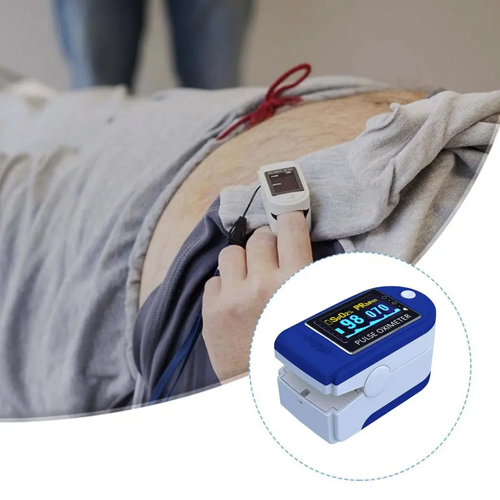 Пульсоксиметр на палец домашний прибор для измерения пульса и уровня кислорода в