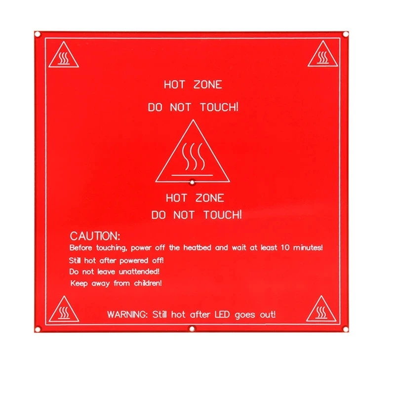 

Red Heat Bed for 3D Printer 214mmx214mm Upgraded MK2B Heated Bed PCB Heatbed Dual 12V 24V Red MK2B HotBed For 3D Printer Parts
