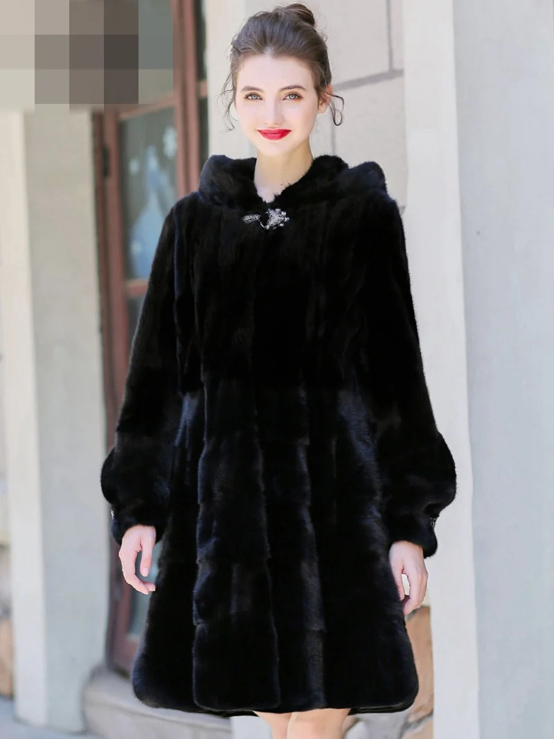 Женская зимняя длинная куртка с капюшоном размеры до 5XL|Шубы и дубленки| |