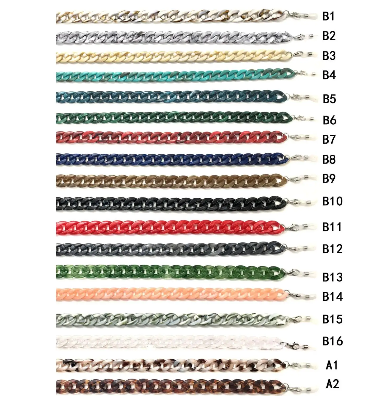 Kasure Модные Акриловые Очки с цепочкой шнур для очков чтения подвесная Шея