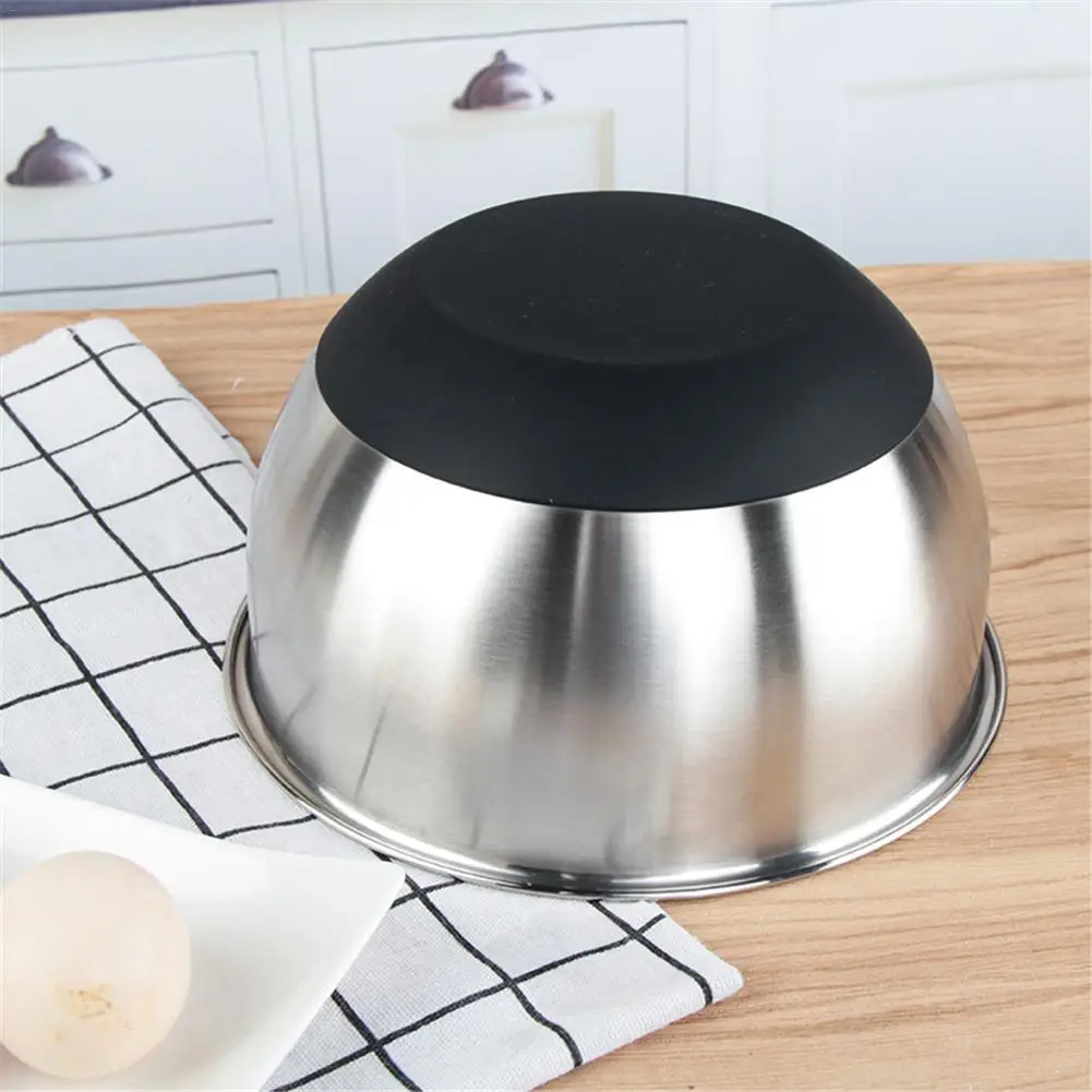 Чаша для смешивания миски из нержавеющей стали противоскользящее Силиконовое