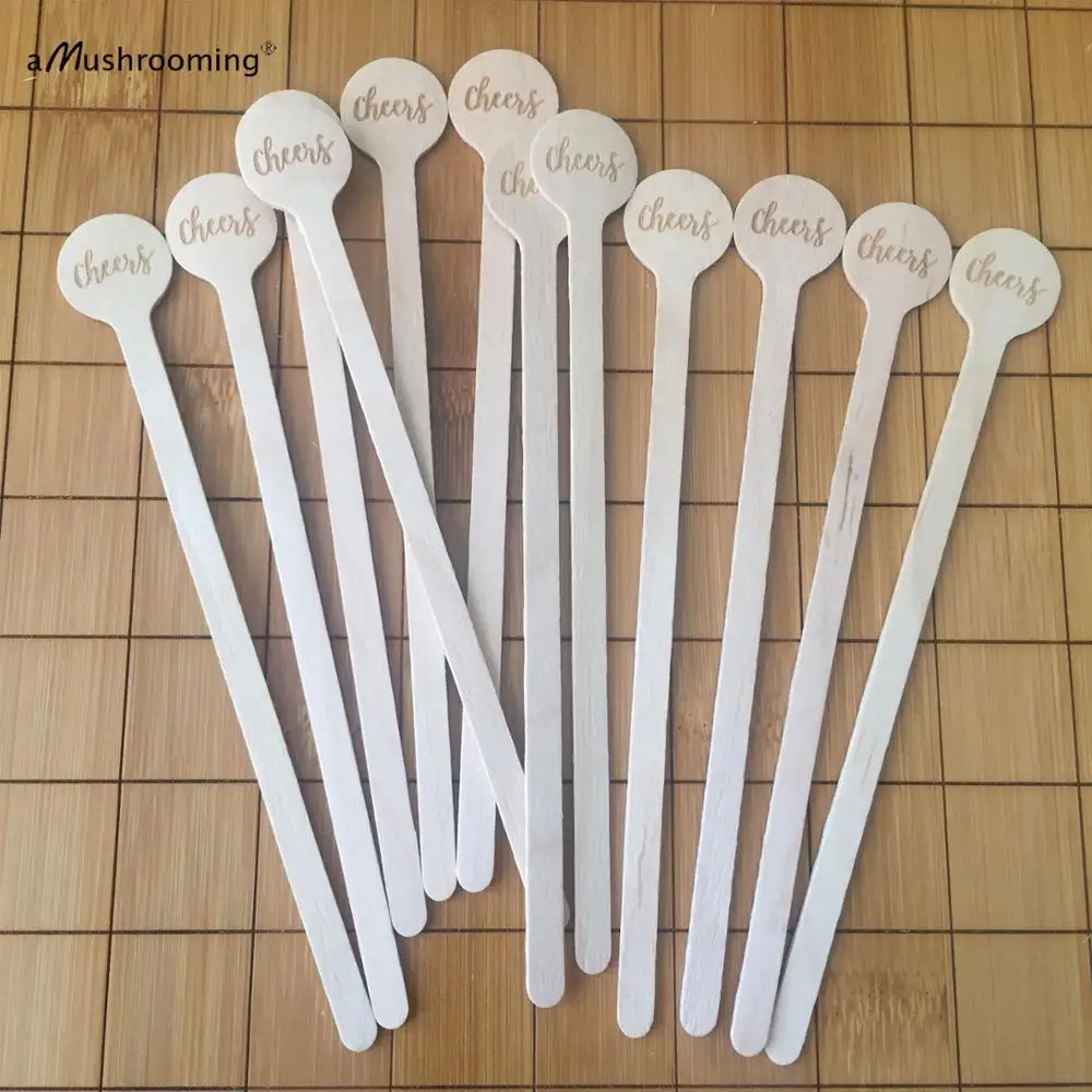 Персонализированные палочки Swizzzle аксессуары для бармена маркер сиденья посуда с