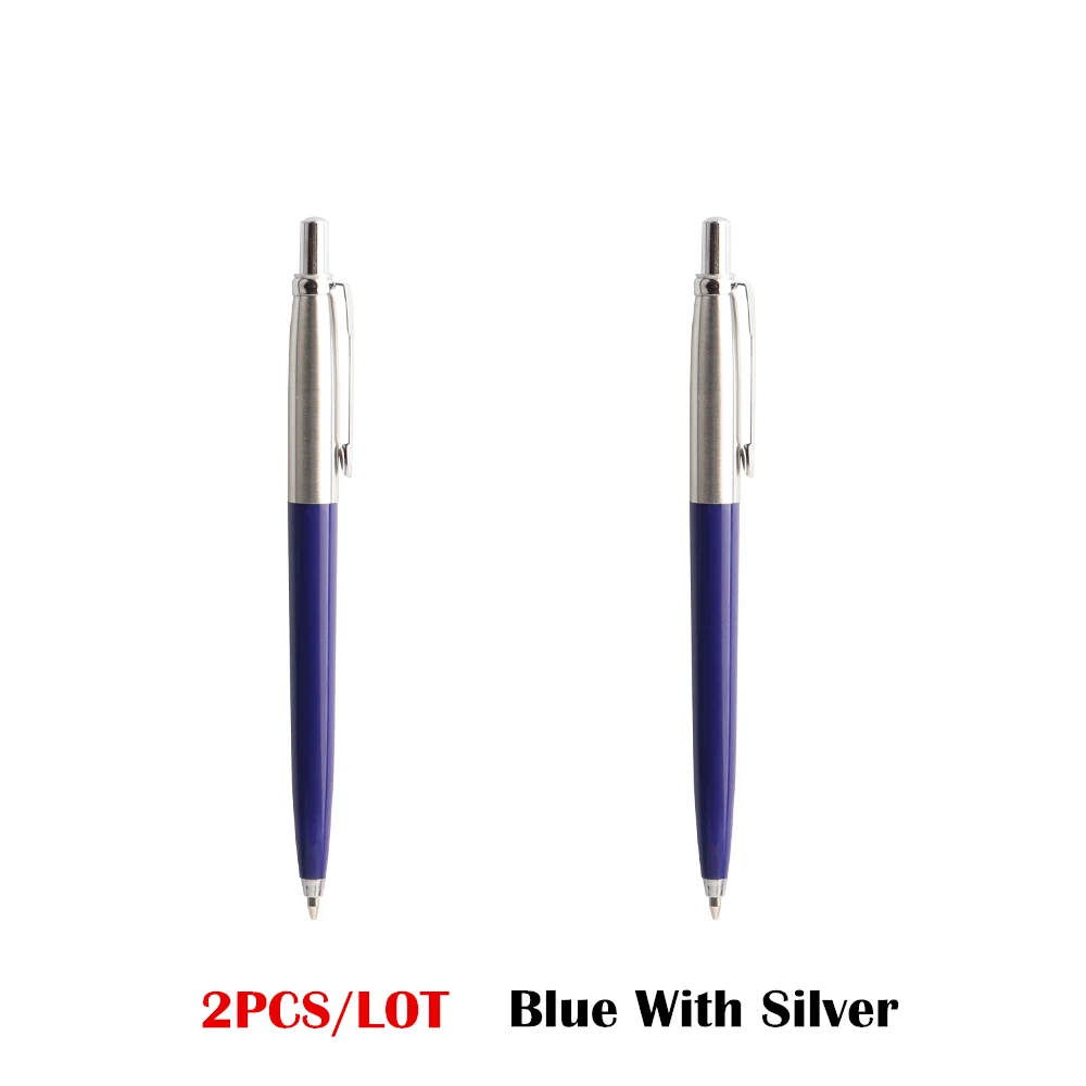 

Офисная ручка, коммерческая металлическая шариковая ручка, подарочная канцелярская ручка, автоматическая шариковая ручка-ролик для школы, офиса, 0,7 мм, сменные чернила, синие