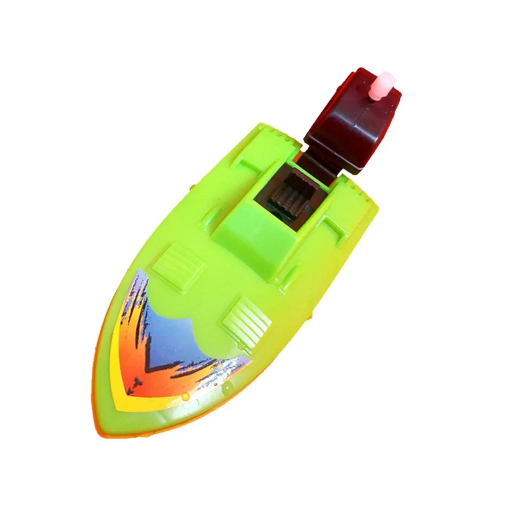 

1Pc Speed ​​Boat Ship Wind Up Toys Float In Water Kids Toys Classic Clockwork Toys Bath Shower Toys For Children Boys Toys