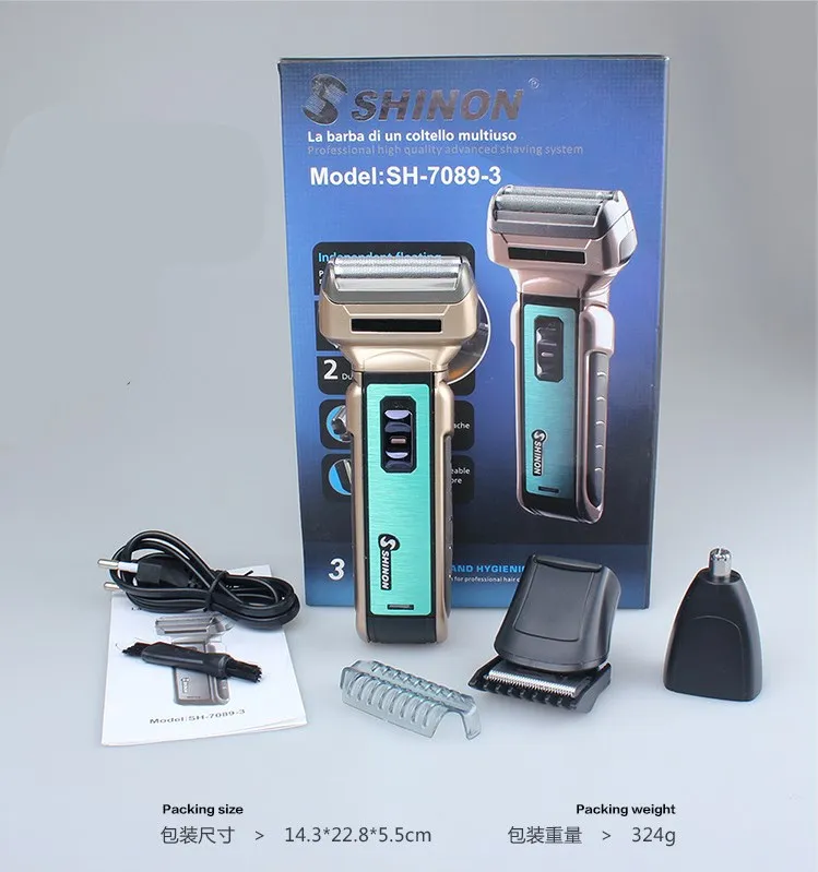 Электрический триммер для ушей и носа 2 в 1 Мужская бритва перезаряжаемый