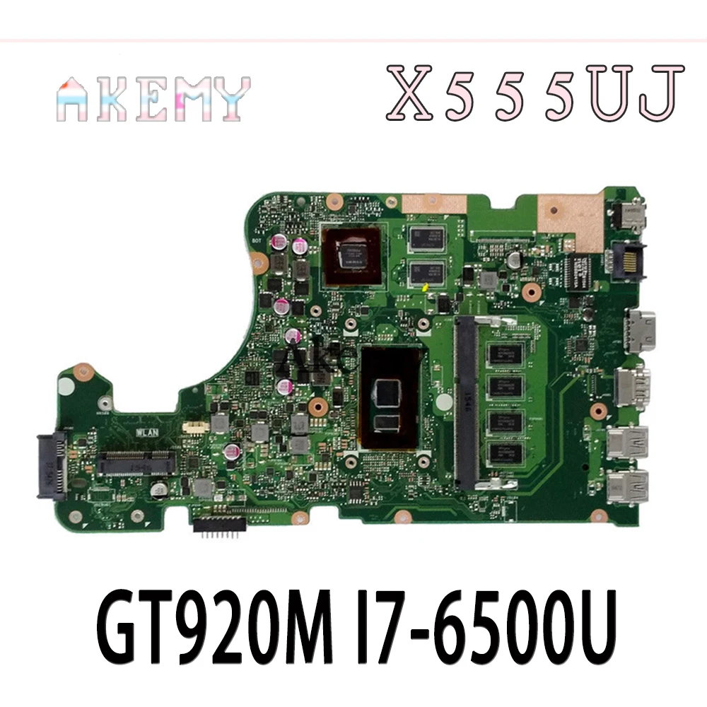 

X555UJ Laptop Motherboard For Asus X555UJ X555UF X555UQ X555UB X555U F555U A555U K555U GT920M I7-6500U original Mainboard