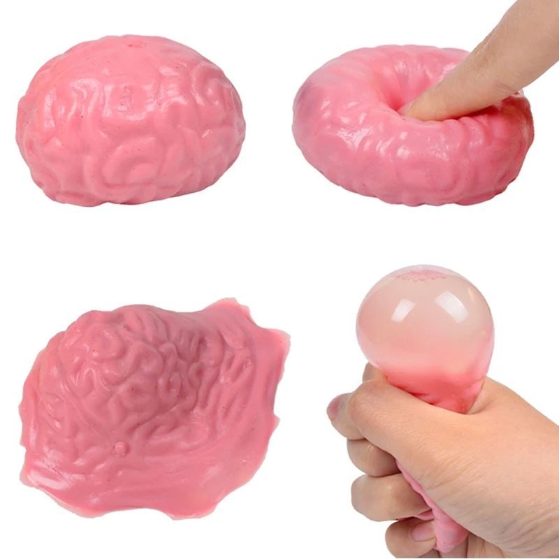 

6 см имитация мозга, мягкий Сжимаемый водяной шар, детские игрушки для декомпрессии, детская игрушка-антистресс для рук, подарок для Хэллоуи...