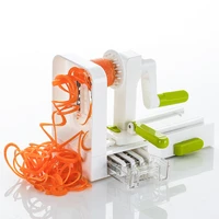 upgrade spiralizer vegetable cutter manual fruit vegetable cutter with 4 rotating blades cutters salad tools kitchen accessories