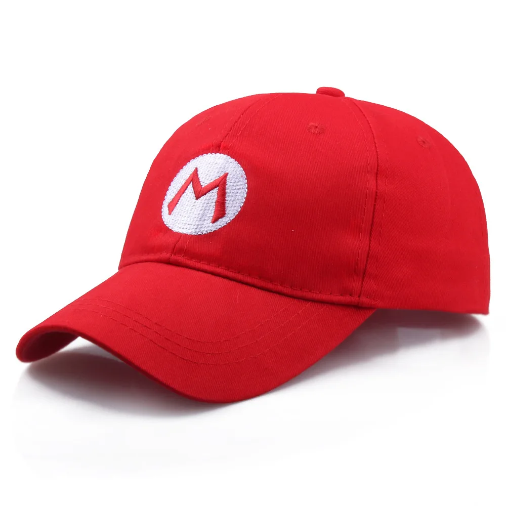 

Game Super Mario Cosplay Baseball Cap Luigi Bros Anime Sun Hat Men Women Hip Hop Dad Trucker Hat Cotton Outdoor Hat Dropshipping