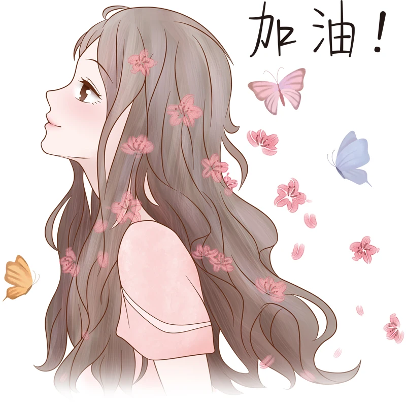 

[SHIJUEHEZI] Cartoon Girl Wall Stickers DIY Green Leaves Wall Decals for Kids Bedroom Kitchen Home Decoration Accessories