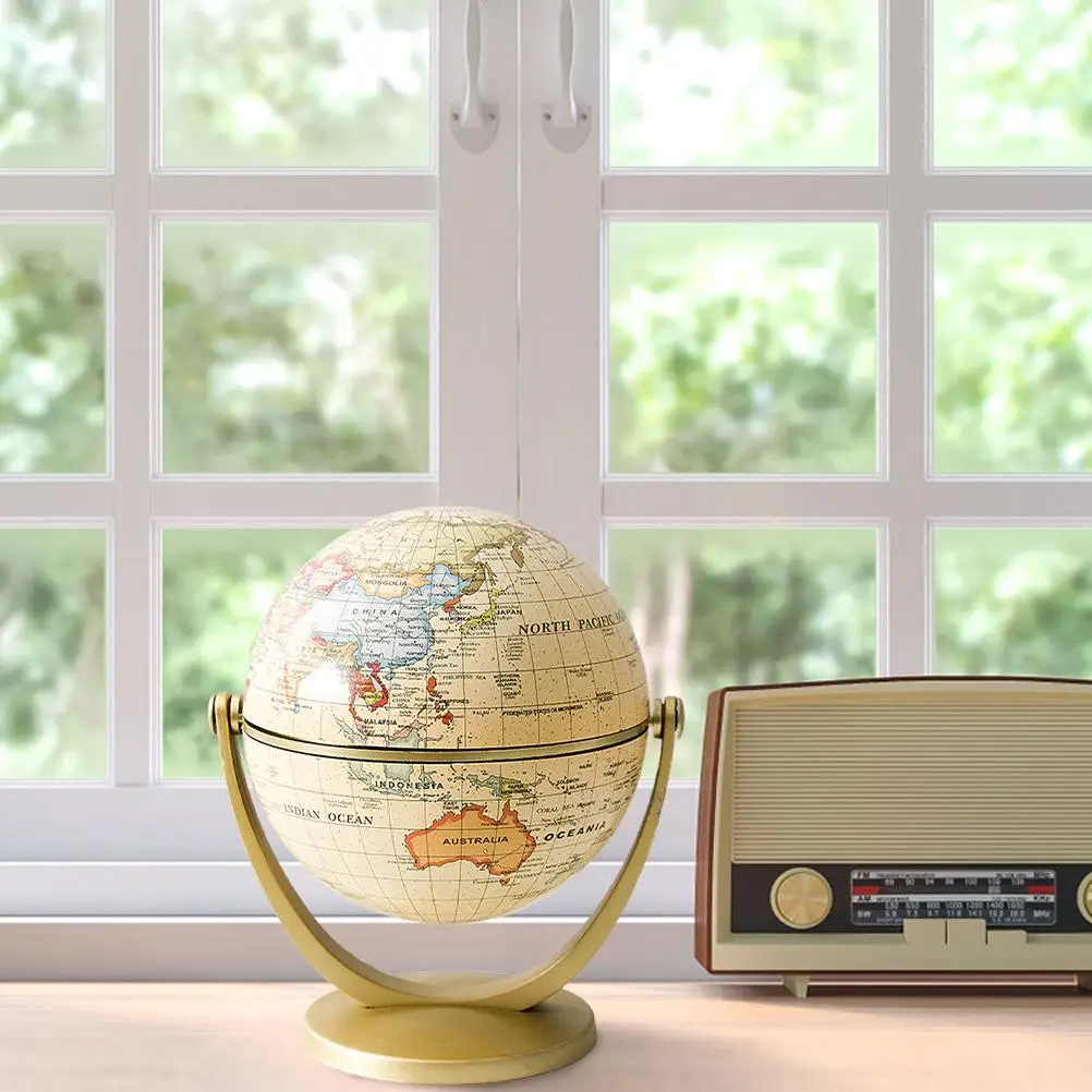 Винтажная мини карта мира с круглыми углами английская версия настольный