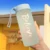 Trendy frosted style  light blue 600ML