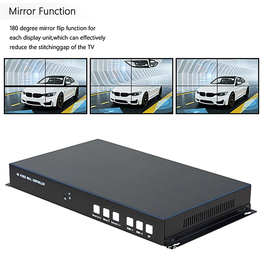 Настенный ТВ-контроллер 4K @ 60 Гц 2X2 1 HDMI2.0/HDMI1.4/DP1.2 вход 4 HDMI выход видеопроцессор с