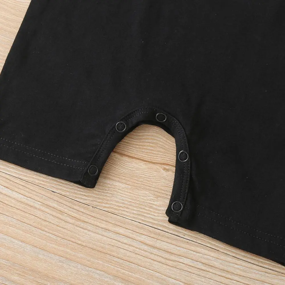 

Hot Selling Summer Letter Baby Newborn Jumpsuit Bodysuit Cotton Boy Short-sleeved One-piece Clothes Overalls ropa de bebe
