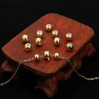 10 шт. медных силиконовых регулируемых шариков с большим отверстием для самостоятельного изготовления браслетов и ожерелий оптом