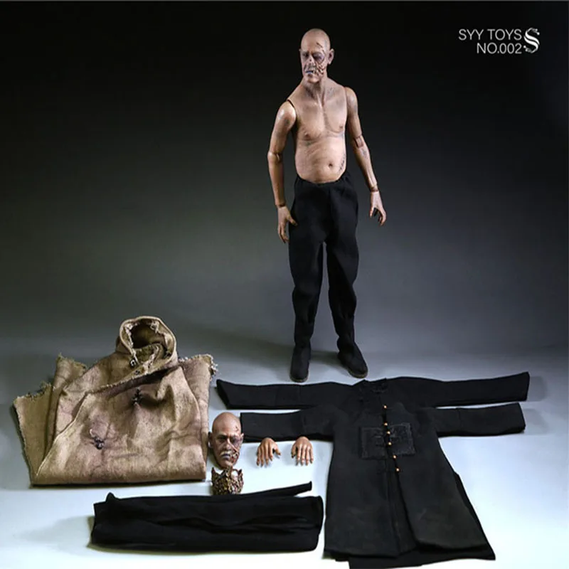 

SYY TOYS 1/6th NO.002 Zombie Male Action Figure With Replaceable Head Sculpt 12'' Action Figure For Collection