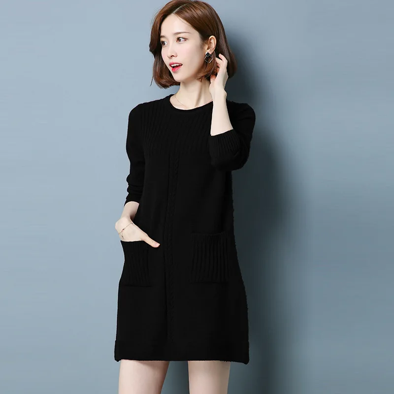 Sweters Women 2020 Pullover Yellow Long Sweater Korean Style Top Femme Knitwear Sueter Mujer KJ152 | Женская одежда