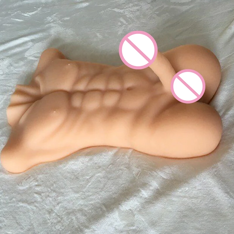 Настоящая мужская наполовину Tpe Мужская сексуальная кукла с пенисом силиконовая