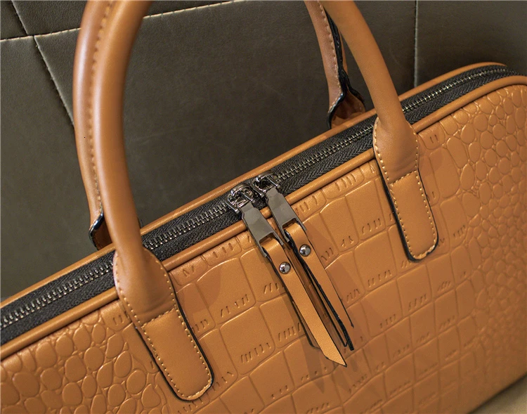 New Girls Shoulder Office Laptop Bags For Women Leather Business Briefcase Woman Laptop Handbag 13" 14" 15 Inch For Macbook Air