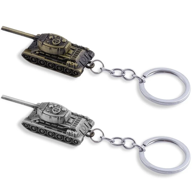 

Fashion 3D World of Tanks Key Chains Vintage Tin Bronze Color Keychain Metal Pendant Keyrings for Men Women Jewelry Gifts
