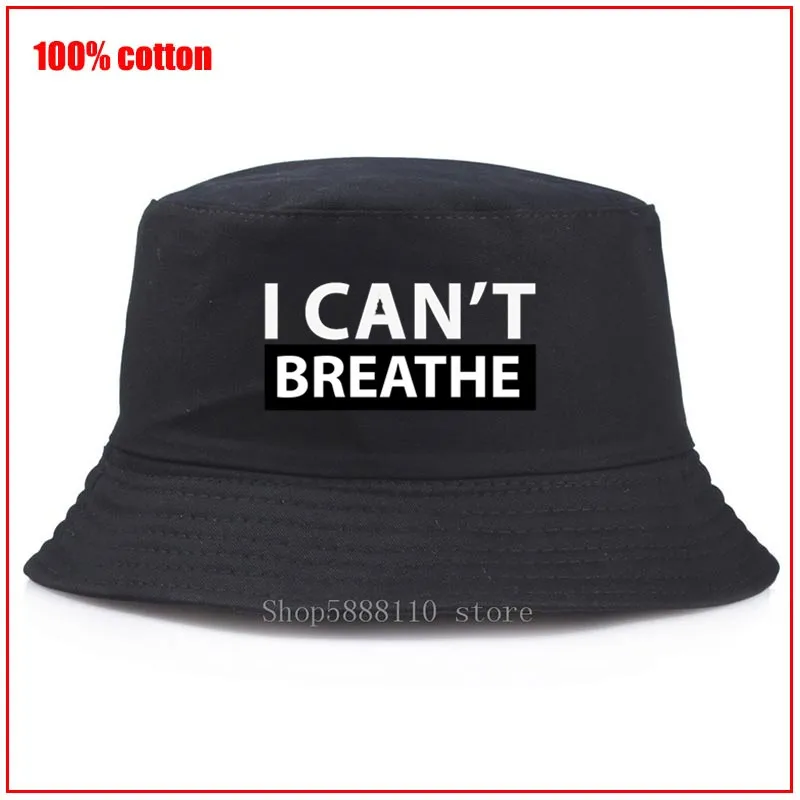 

Justice for Джордж Флойд I Can't Breathe Printed bucket hat унисекс для мужчин, женщин, мужчин, детей, шляпа в рыбацком стиле для взрослых, Панама, Боб, шляпа на ле...