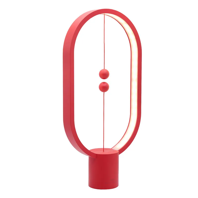 Red Heng Balance светодиодный светильник, ночник с питанием от USB для домашнего декора, спальни, офиса, ночник, светильник, рождественский подарок, светильник - Испускаемый цвет: Red