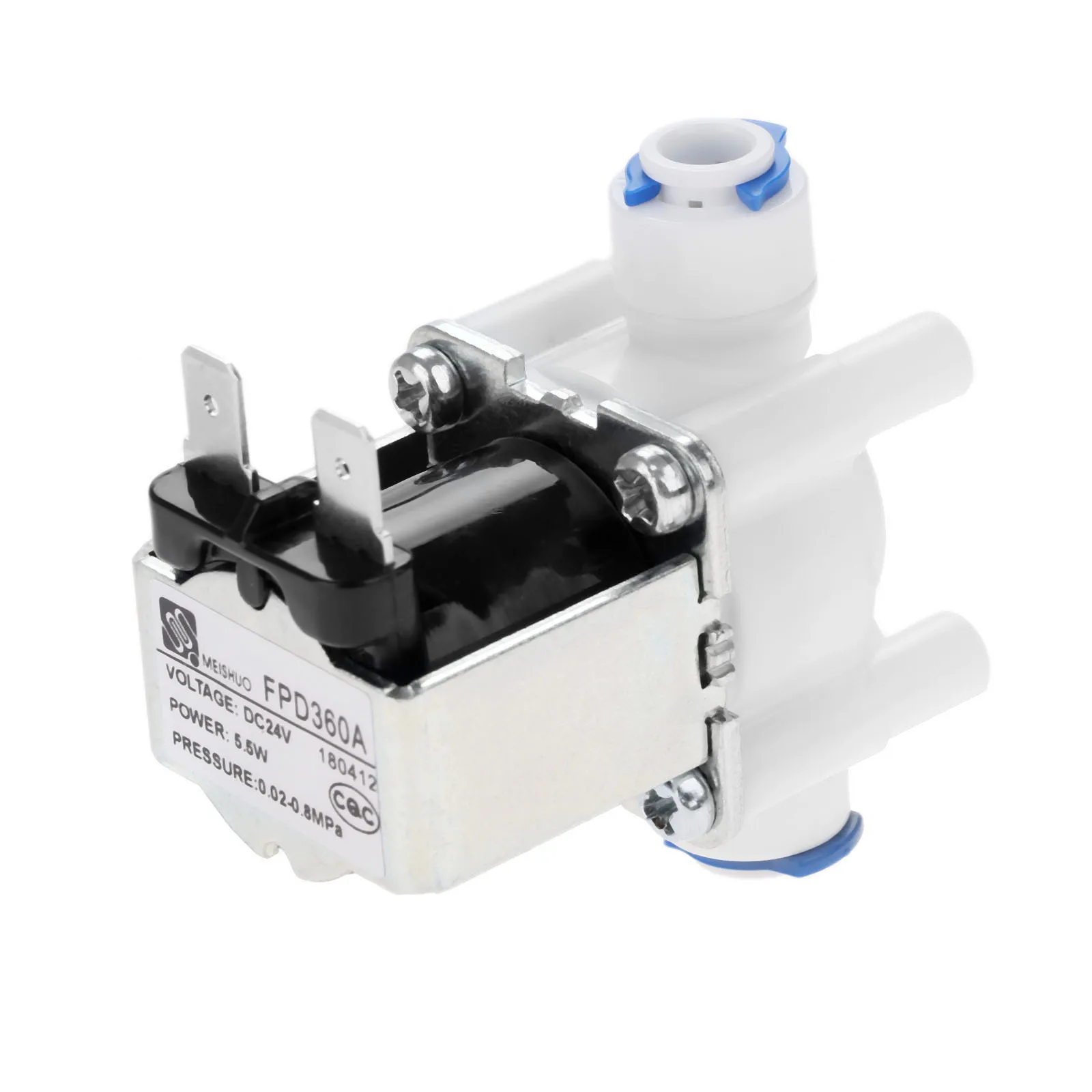1Pc Electric Water Valve 24V DC Water Solenoid Valve 1/4 Hose Connector for RO Reverse Osmosis System Water Purifier Controller 3pcs 1 4 inch flow control valve ro reverse osmosis membrane water purifier waste water than the regulator control valve