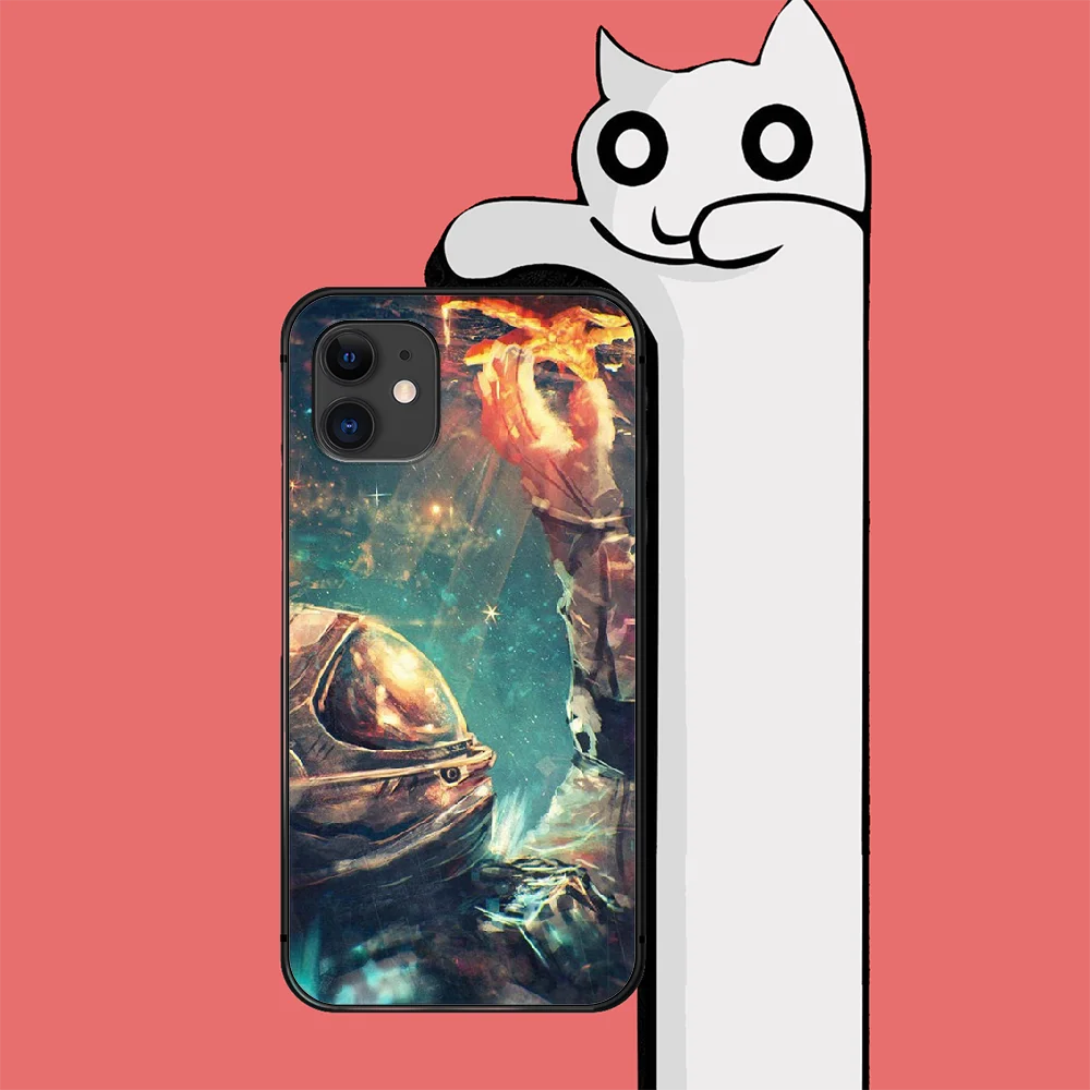 

Astronaut Space Interstellar Phone Case Cover For Iphone 6 6S 7 8 11 12 Se 2020 X Xs Xr Pro Max Plus Mini Black Pretty Phone