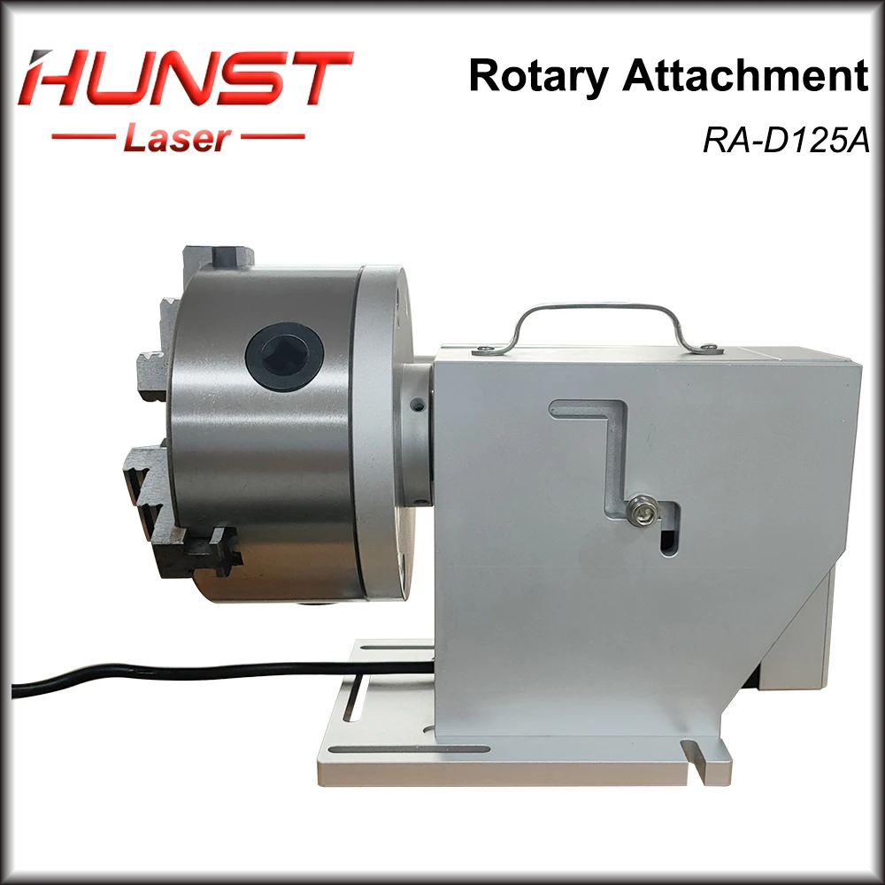 Hunst Rotary Worktable Chuck Diameter 125mm Rotary Attachment with Driver DM5042  for CO2 UV Fiber Laser Marking Machine enlarge