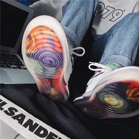 men shoes sports casual sneakers graffiti bottom low top spring autumn jelly bottom breathable fashion male running shoes
