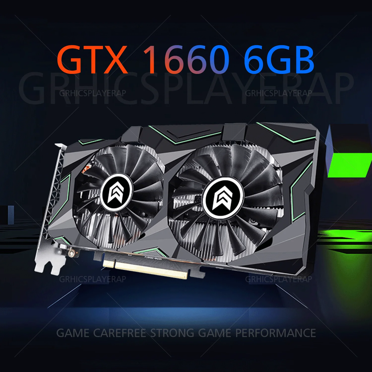 Оригинальный чип GTX1660 6 ГБ видеокарта для ПК настольного компьютера 6144 бит МБ 1408SP