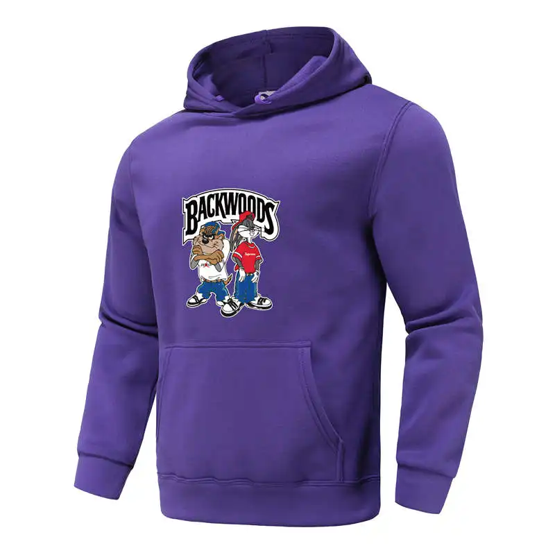 

2021Fashion Sweatshirt New Men'S Backwoods Printed Pullover Hoodie Hipster Streetshirt Wear Korean Version Street Trend Clothing