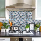 Настенные 3D наклейки easytile для самостоятельной сборки, водонепроницаемые и устойчивые к плесени Трехмерные настенные наклейки, 1 лист