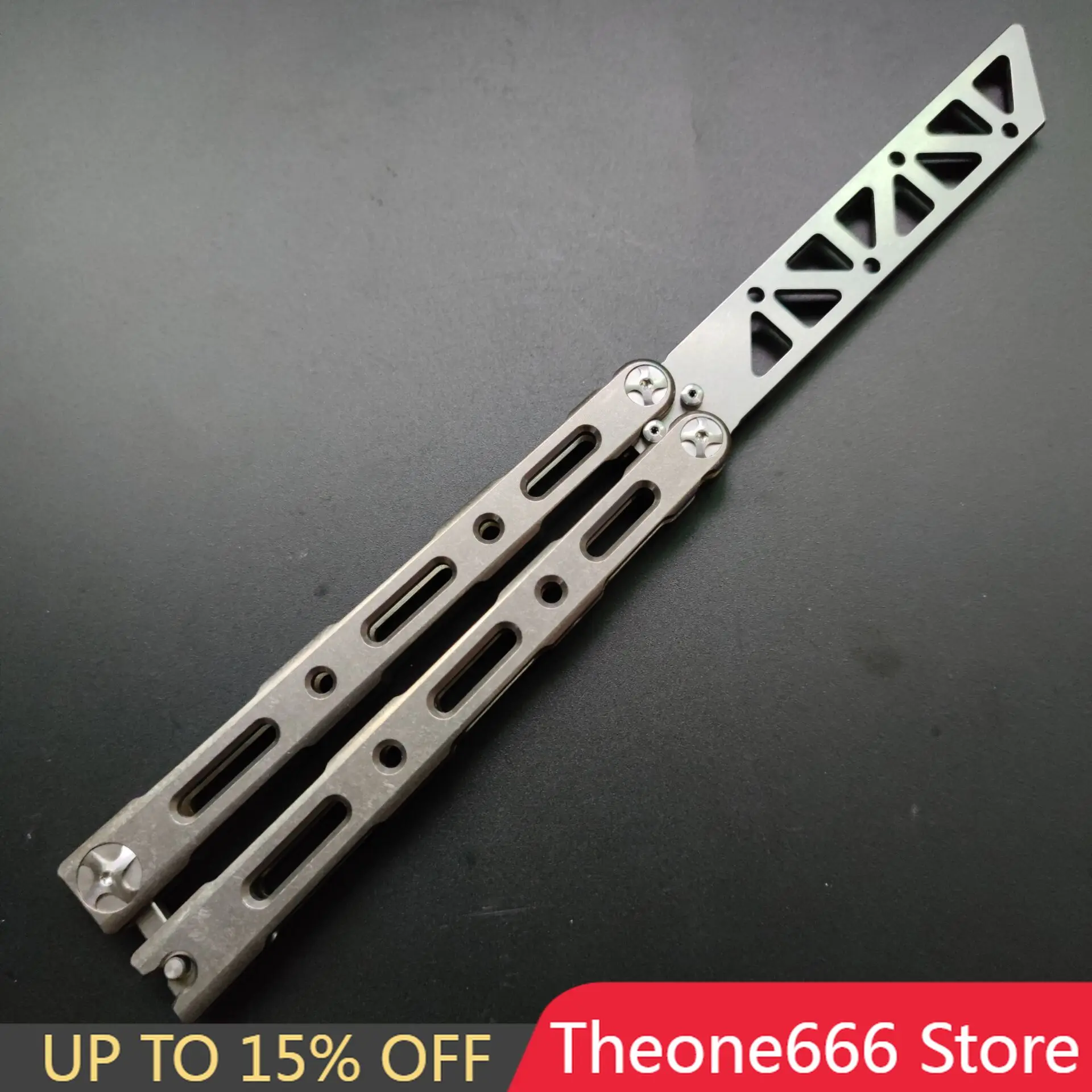 

Newest Baliplus BM85 Butterfly Knife Trainer KTV Ball Bearing Channel Titanium Handle VG10 Blade EDC Pocket Tactical Knife Gift
