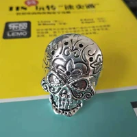 12pcshalloween skull napkin ring table decoration western food etiquette accessories