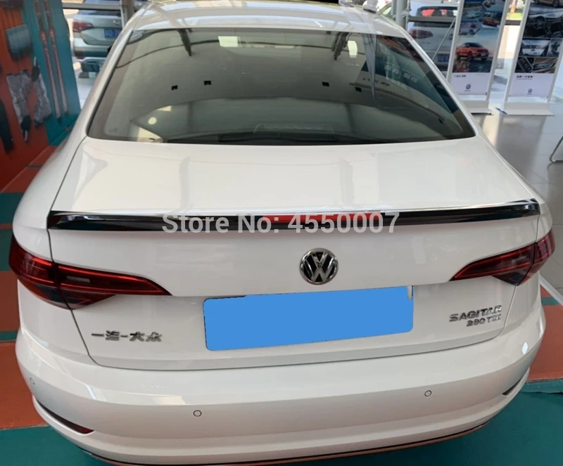 Для Volkswagen спойлер Jetta ABS Материал заднее крыло праймер задний спойлер для VW Jetta спортивный спойлер