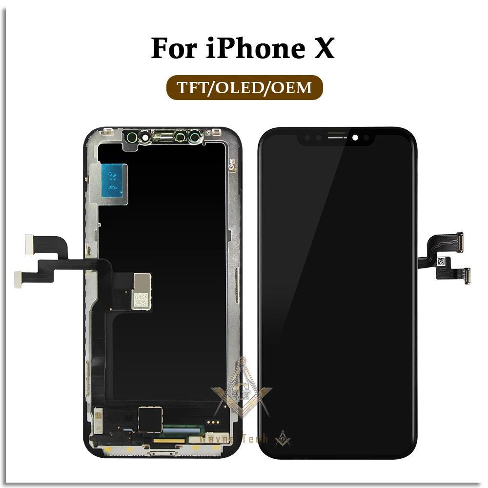 AAA OLED качественный ЖК-дисплей для iPhone X 10 5," OLED дисплей дигитайзер сборка Замена с подарком
